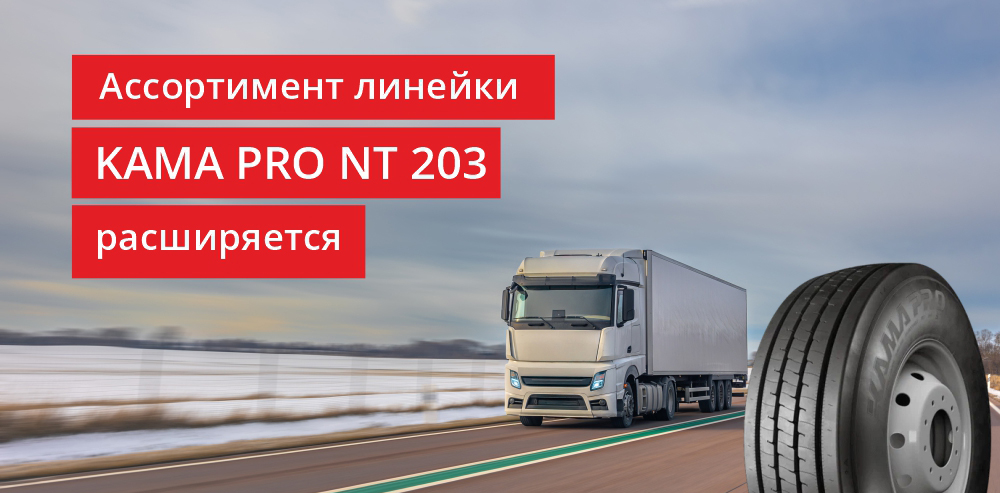 Ассортимент линейки КАМА PRO NT 203 расширяется