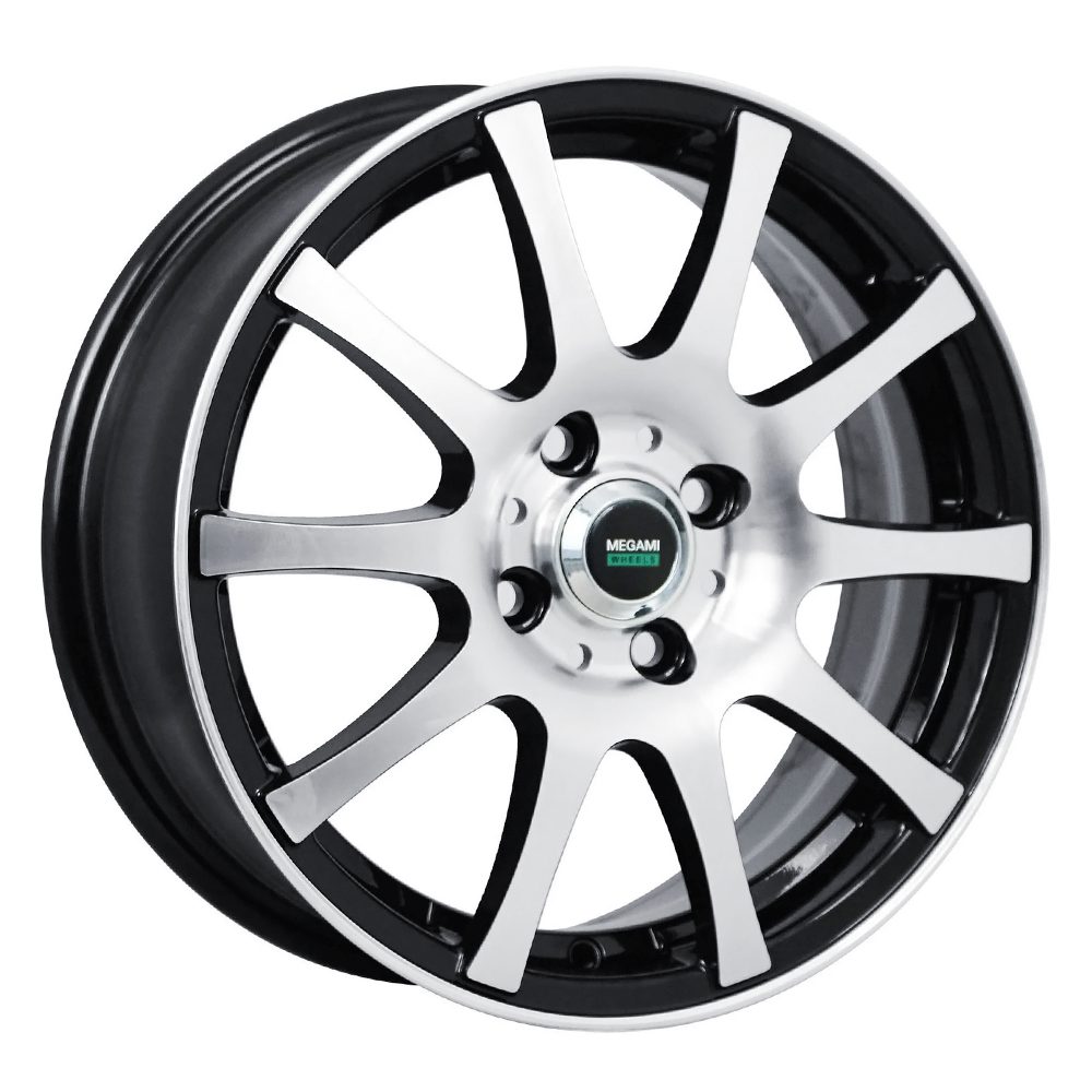 Диск литой 6,0*15 4*100 ET48 54,1 Megami MGM-2 BKF