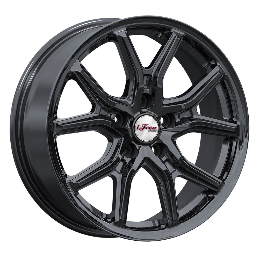 Диск литой 6,5*17 5*108 ET33 60,1 iFree (КИК)1080 Страйк BK